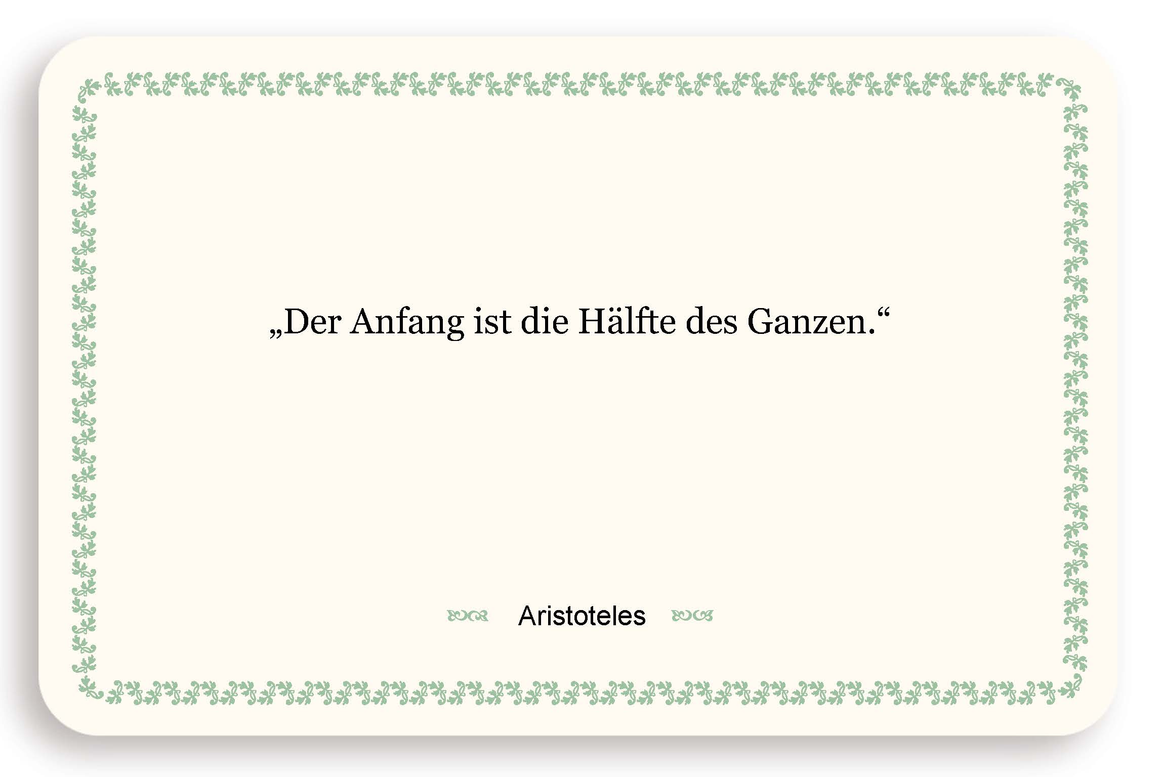 Zitatkarte - Der Weg